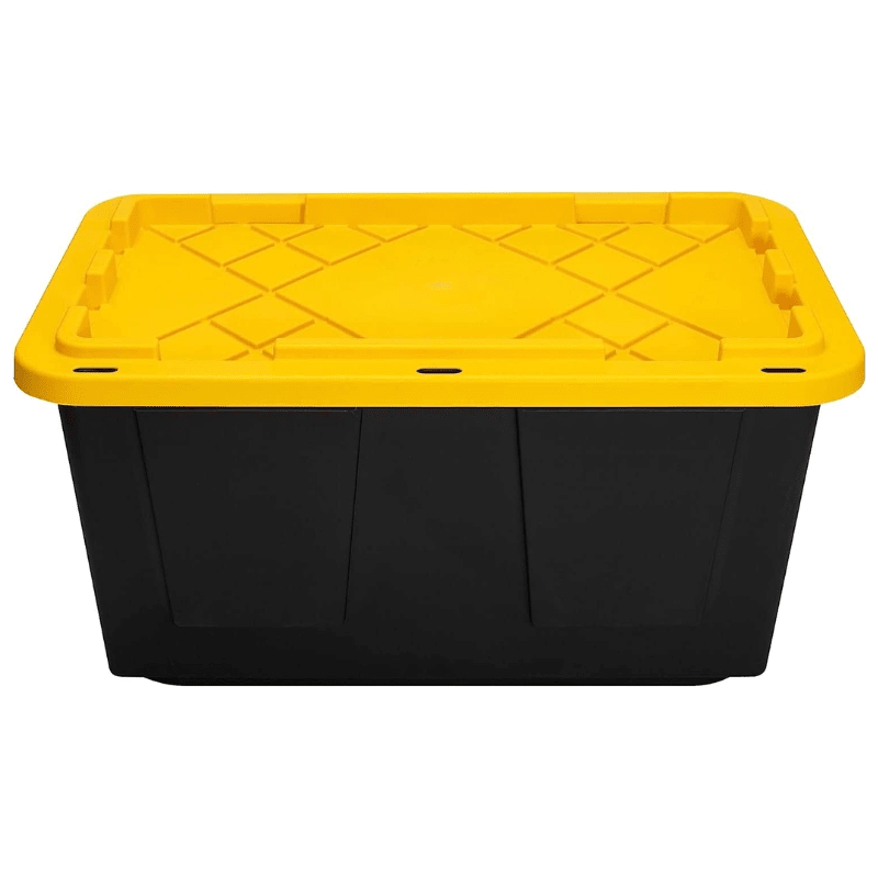 CAJA 27 GALONES NEGRA CON TAPA AMARILLA GREENMADE 7182623