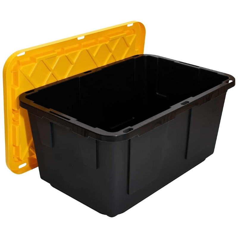 CAJA 27 GALONES NEGRA CON TAPA AMARILLA GREENMADE 7182624