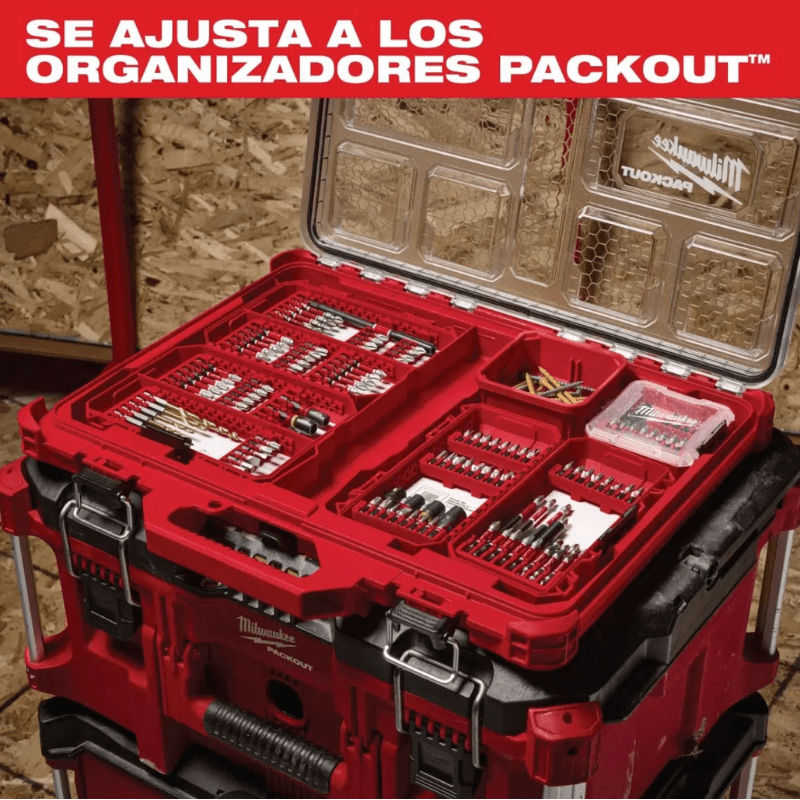 SET 60 PUNTAS SHOCKWAVE IMPACT DUTY MILWAUKEE 48-32-40977