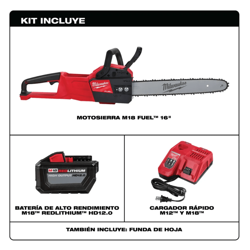KIT MOTOSIERRA M18 FUEL 16