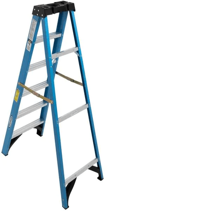 ESCALERA TIJERA FIBRA 1,86 MT. AZUL WERNER 1148538
