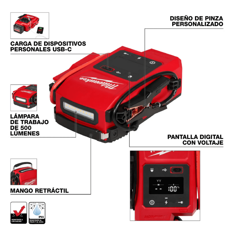 PARTIDOR DE BATERÍA M18 HOTSHOT MILWAUKEE 3841-207