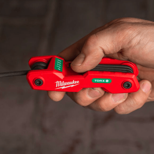 SET 8 LLAVES TORX PLEGABLES 48-22-21848