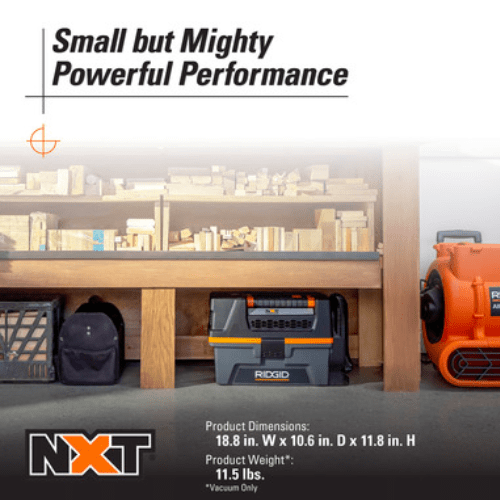 ASPIRADORA 3 GAL INALAMBRICA RIDGID 18V HD03208