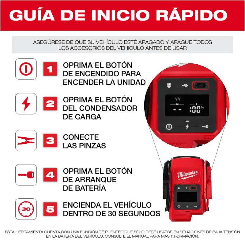 PARTIDOR DE BATERÍA M18 HOTSHOT MILWAUKEE 3841-208