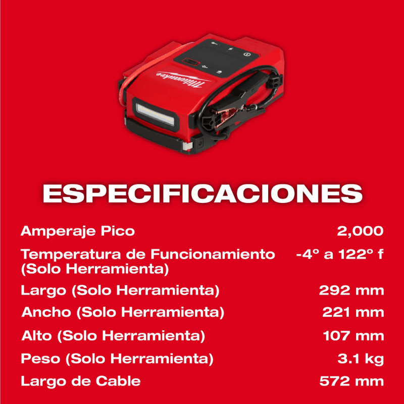 PARTIDOR DE BATERÍA M18 HOTSHOT MILWAUKEE 3841-209
