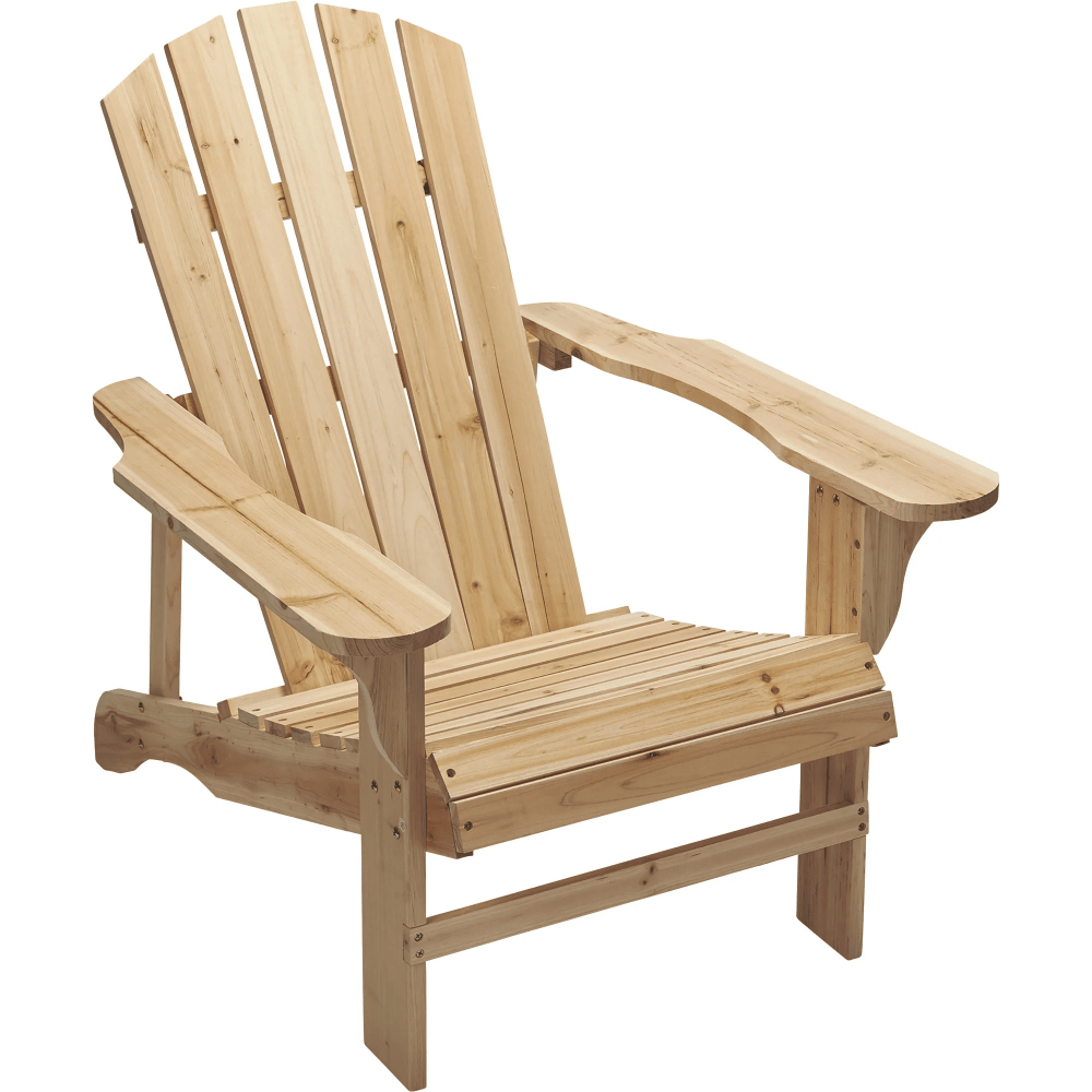 SILLA DE TERRAZA ADIRONDACK MADERA NATURAL 0