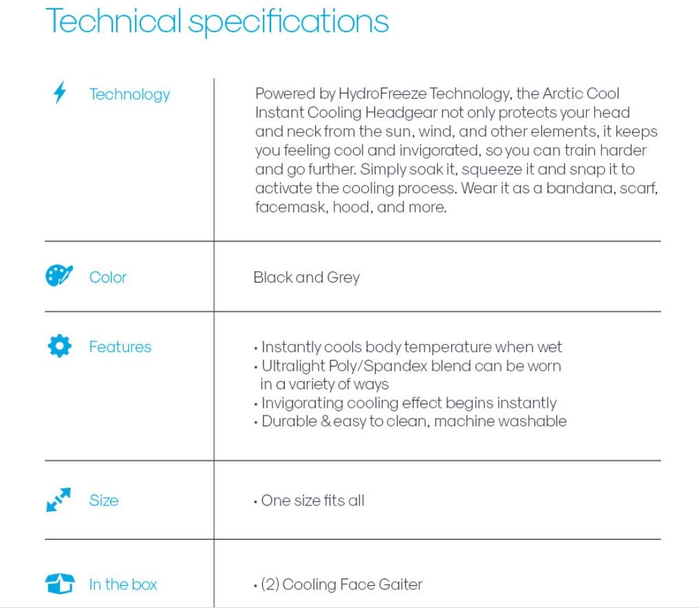 PROTECTOR CUELLO ARTIC COOL 3 UN8