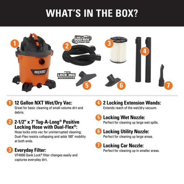 ASPIRADORA 12 GAL RIDGID HD12003