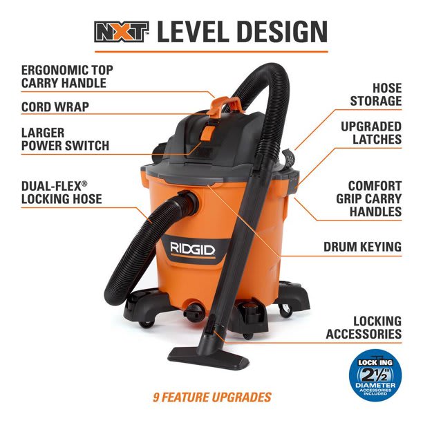 ASPIRADORA 12 GAL RIDGID HD12005