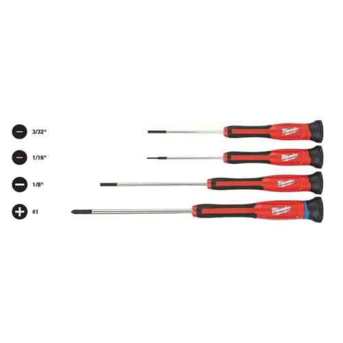 SET 4 ATORNILLADORES PRECISION MILWAUKEE 48-22-2604 0