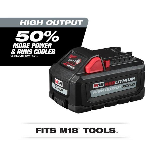 SET BATERIA MILWAUKEE 6.0 + 3.0AH 48-11-1865S4