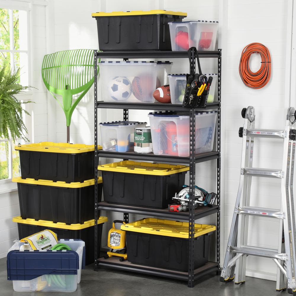 CAJA APILABLE 100 LTS C/ TAPA AMARILLA HDX 2075856