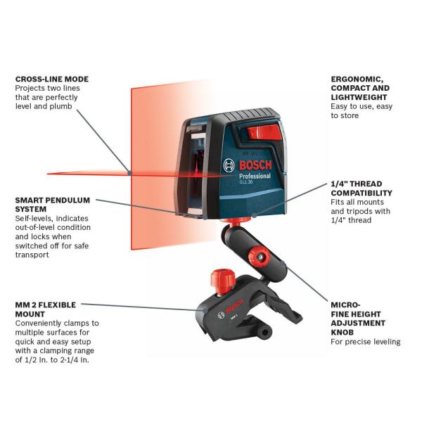 NIVEL LASER BOSCH GLL30S4