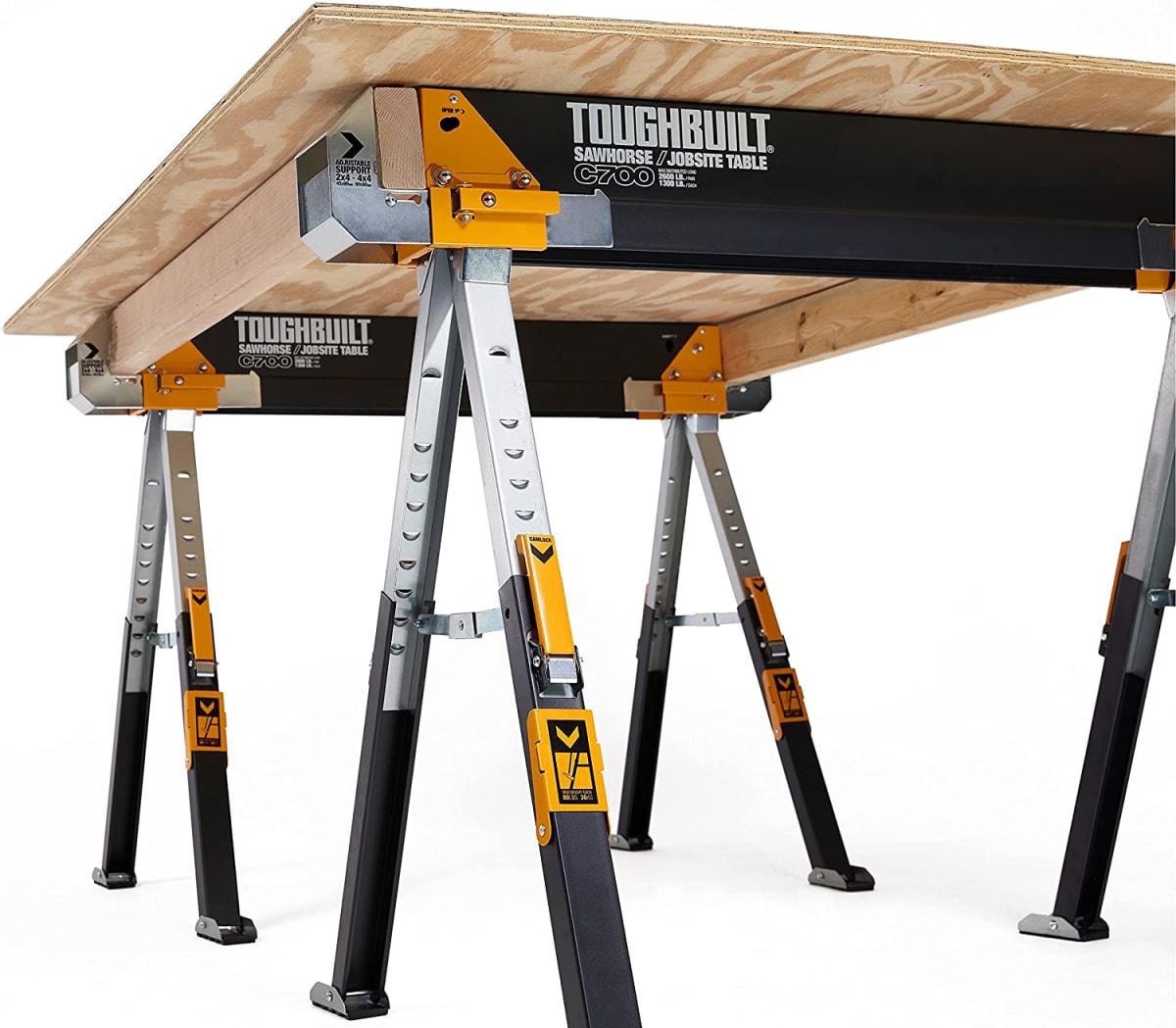 PACK 2 CABALLETES DE ACERO TOUGHTBUILT TB-C7007