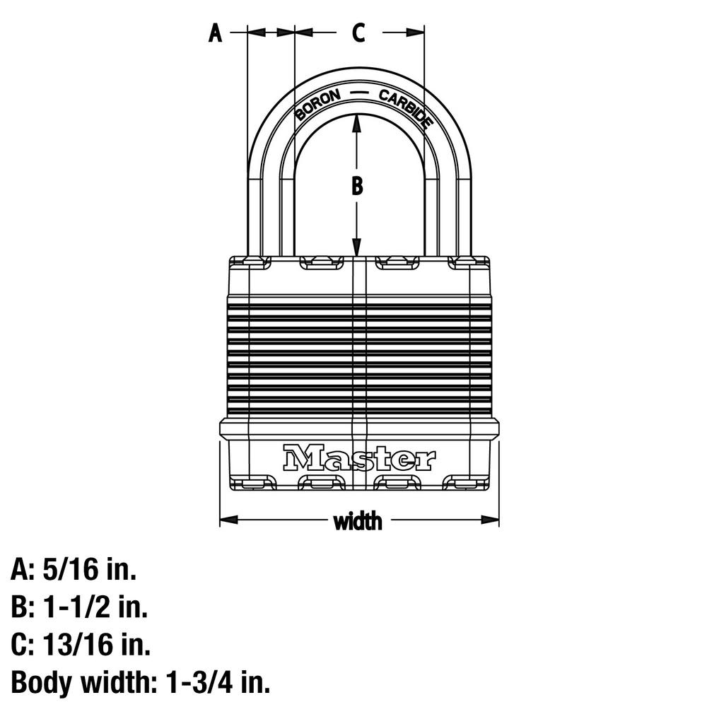 SET DE 4PC CANDADOS METALICOS MASTER2