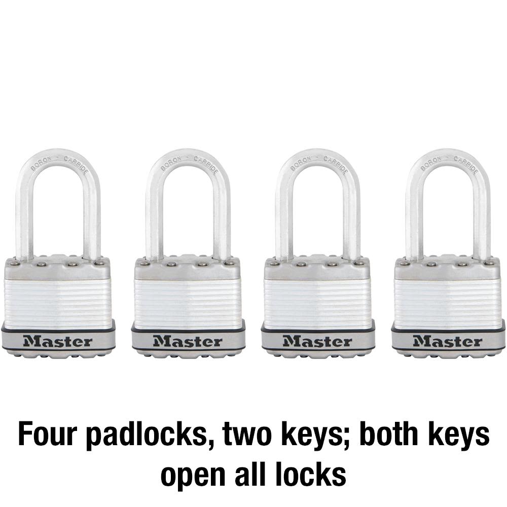 SET DE 4PC CANDADOS METALICOS MASTER3