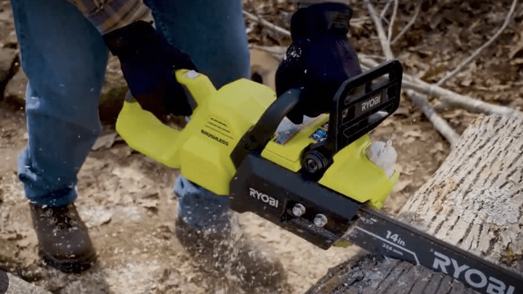 MOTOSIERRA INALAMBRICA 14” 40V RY405010 + BATERIA 4 AH RYOBI4