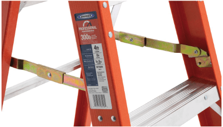 ESCALERA TIJERA FIBRA 1,83 MT. NARANJA WERNER 1148528