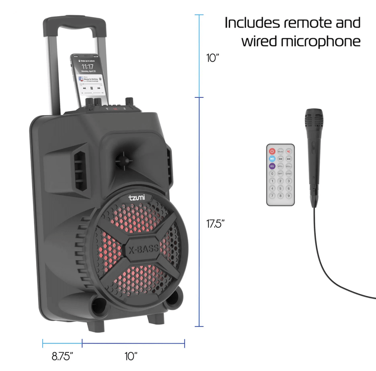 PARLANTE TZUMI MEGABASS KARAOKE2