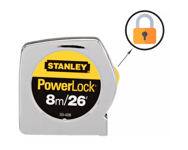CINTA METRICA POWERLOCK 8M/26