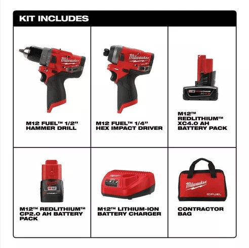 SET TALADRO Y ATORNILLADOR M12 FUEL 2598-223