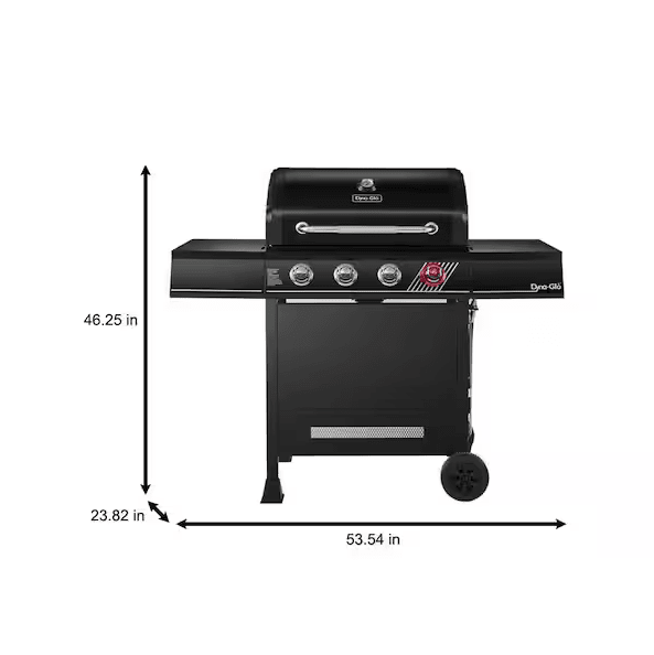 PARRILLA A GAS 4 QUEMADORES DYNA GLO DGH450CRP3