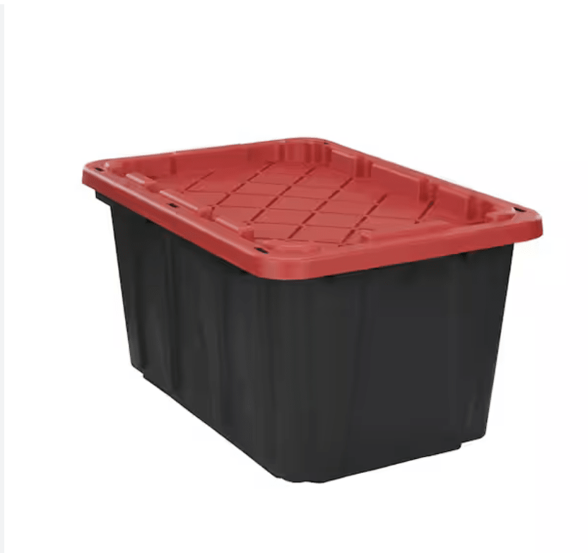 CAJA APILABLE 100 LTS C/ TAPA ROJA HDX 1005721254 0