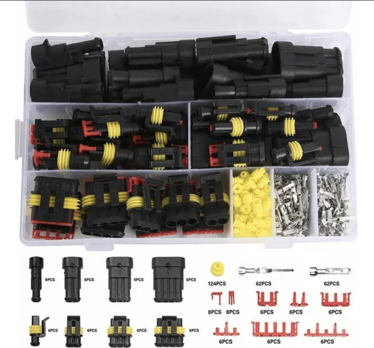 SET 352 CONECTORES ELECTRICOS IMPERMEABLES 12V DAYTON LJ0213
