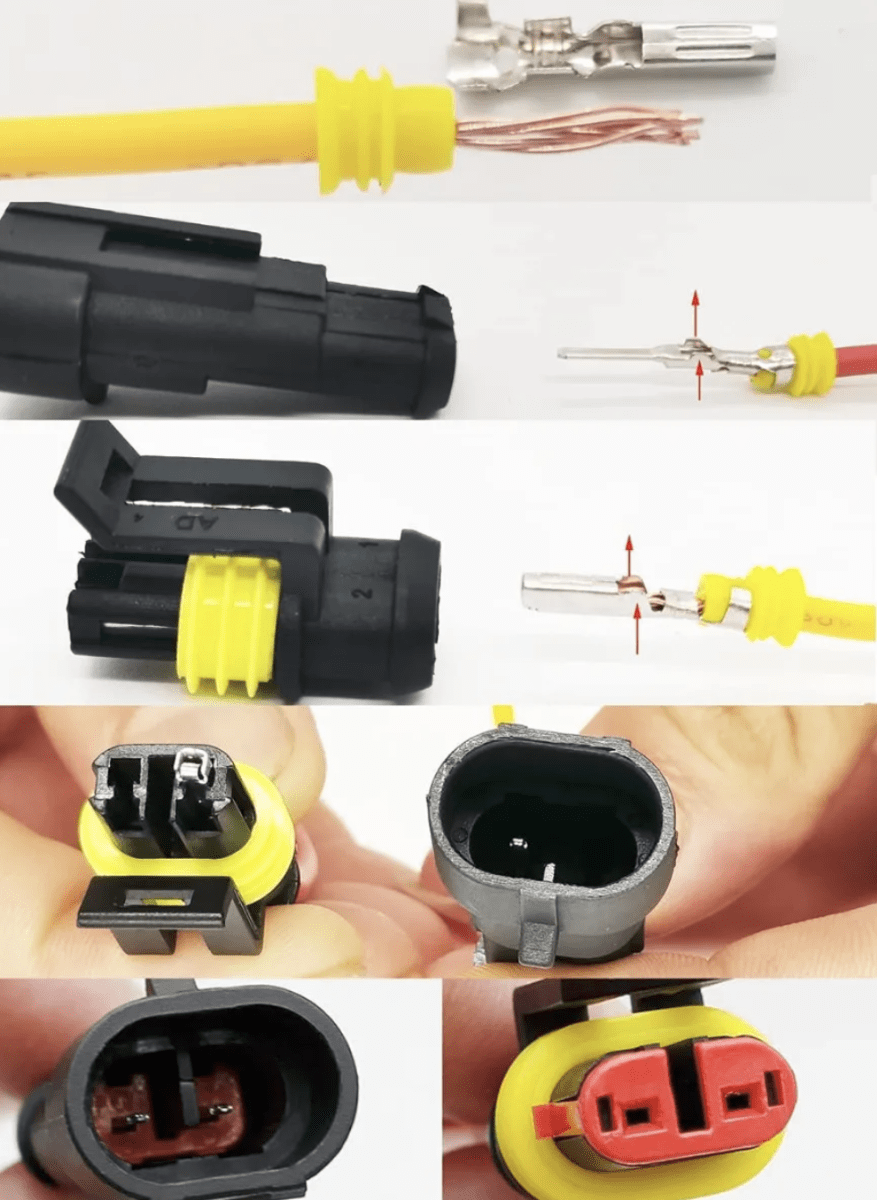 SET 352 CONECTORES ELECTRICOS IMPERMEABLES 12V DAYTON LJ0215