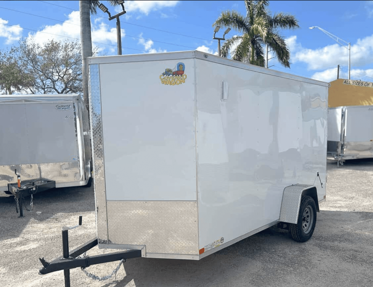 CARRO DE ARRASTRE EJE SIMPLE COVERED WAGON 6X12 BLANCO2