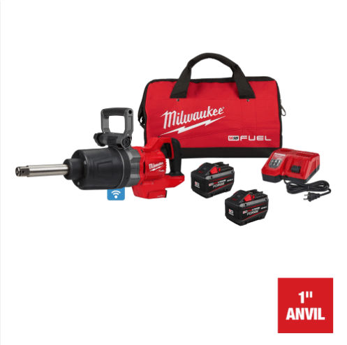 KIT LLAVE DE IMPACTO DE ALTO TORQUE C/ MANGO D 1” LARGA M18 FUEL MILWAUKEE 2869-22HDFORGE1