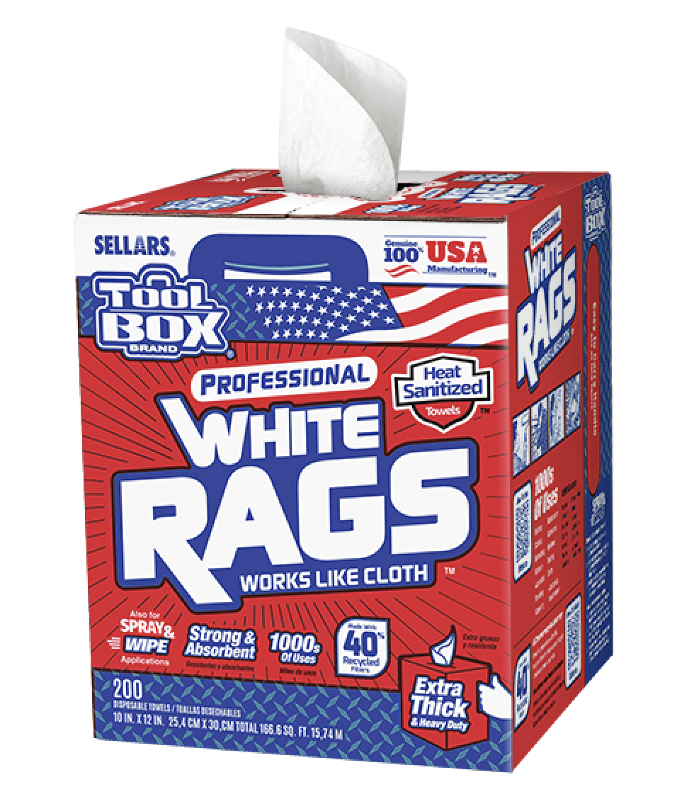 TOALLA MECANICO WHITE RAGS 200 UN2