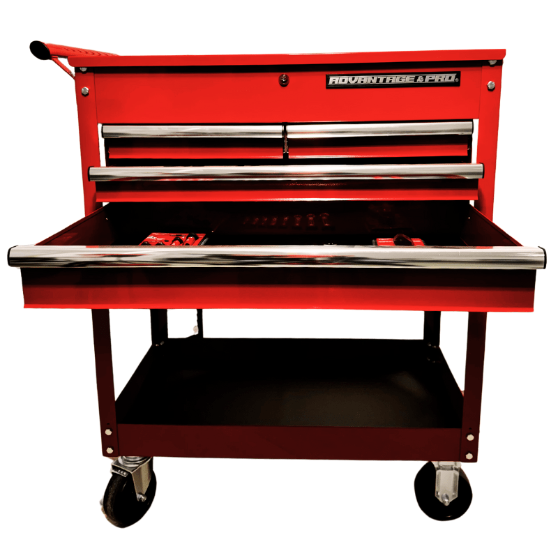 CARRO TALLER HERRAMIENTAS 33” + 4 CAJONES + CUBIERTA C/TAPA ADVANTAGE PRO CAT2-0854