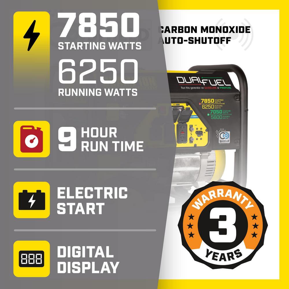 GENERADOR CHAMPION 7850W DUAL4