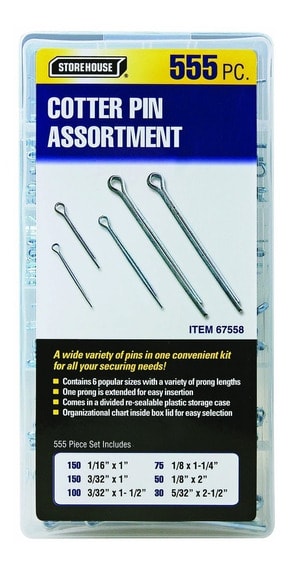 SET 555 CHAVETAS DE SEGURIDAD STOREHOUSE 67558 0