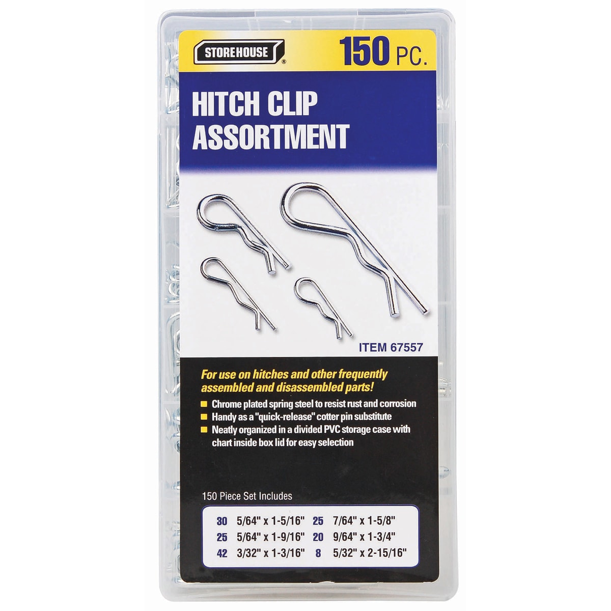 SET 150 CLIP HAIRPIN STOREHOUSE 67557 0