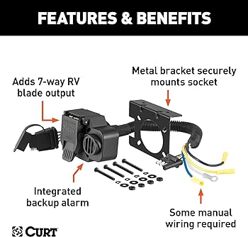 ENCHUFE 7 PIN CON ALARMA RETROCESO CURT 571022