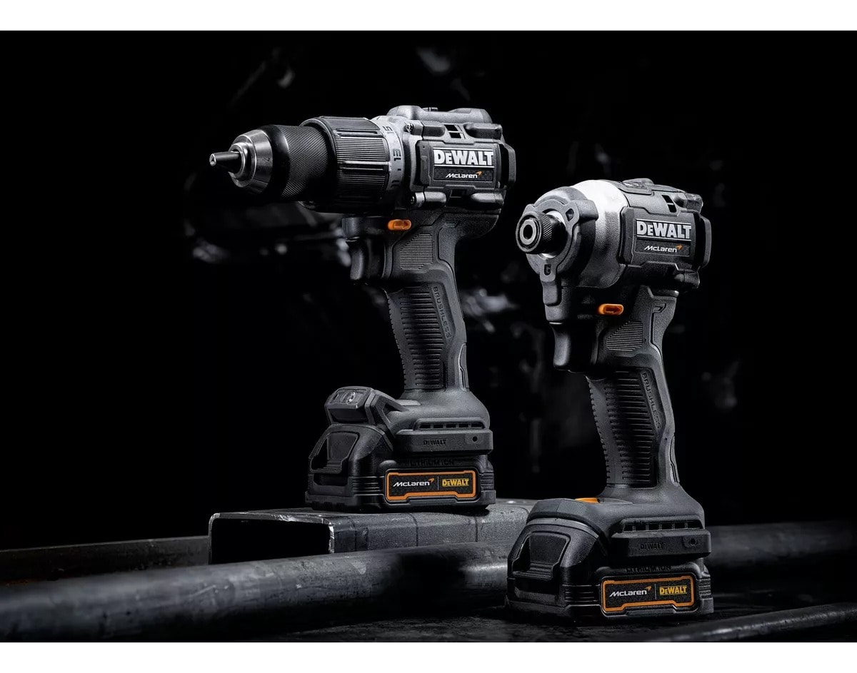 KIT TALADRO PERCUTOR Y ATOR IMPAC DEWALT MCLAREN DCK200ME2GT4