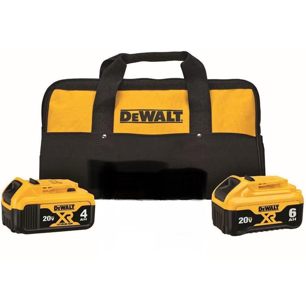 SET 2 BATERIAS 4 Y 6 AH DEWALT DCB246CK 0