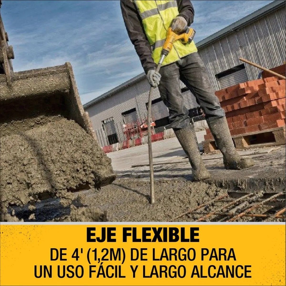 VIBRADOR DE HORMIGON DEWALT DCE531B4