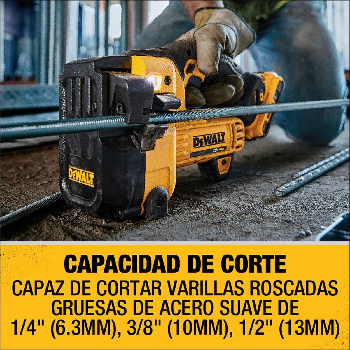 CORTADOR DE VARILLAS 20V DEWALT DCS350B5