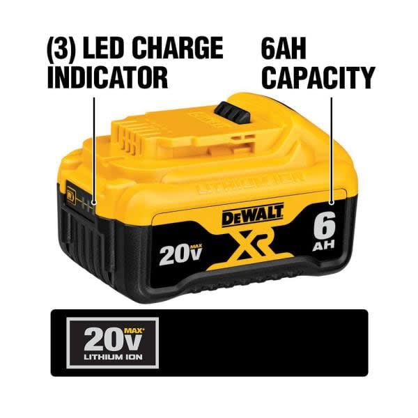 SET 2 BATERIAS 4 Y 6 AH DEWALT DCB246CK3