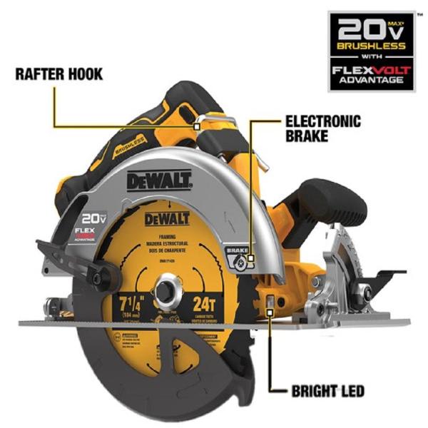 SIERRA CIRCULAR DEWALT FLEXVOLT DCS573B4