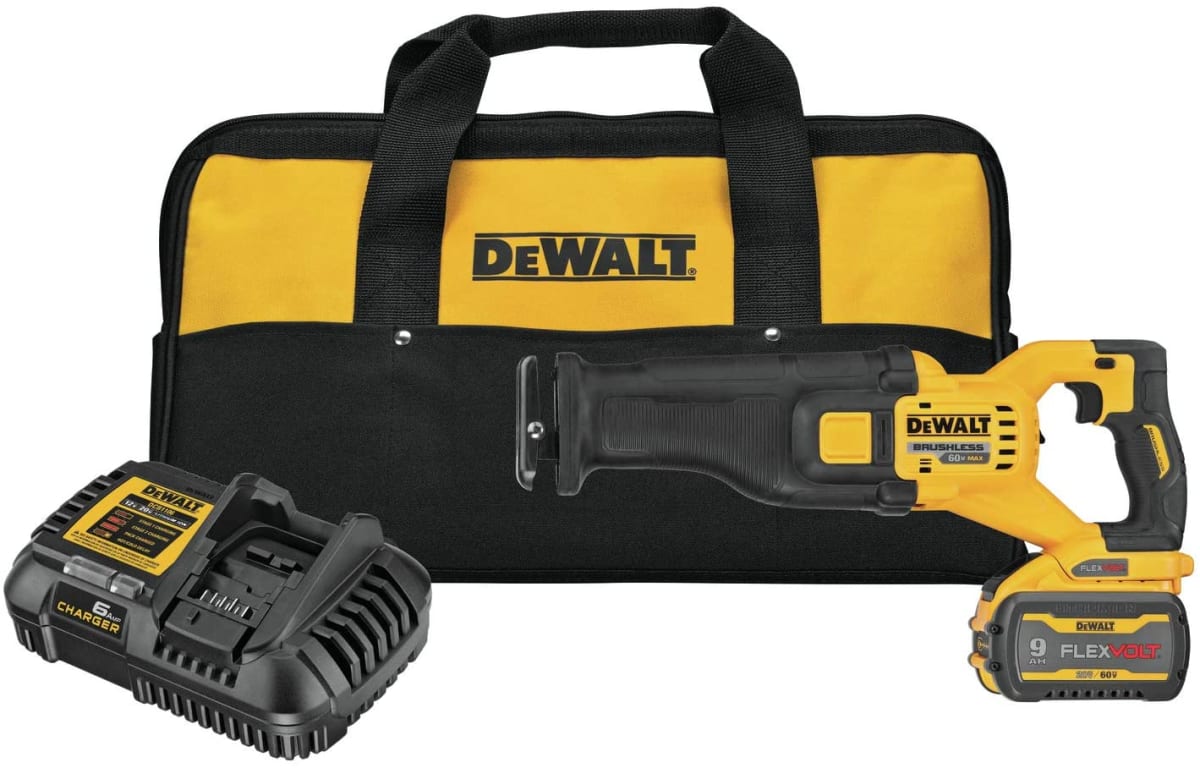KIT SIERRA SABLE + BATERIA 9 AH 60V DEWALT DCS389X1 0