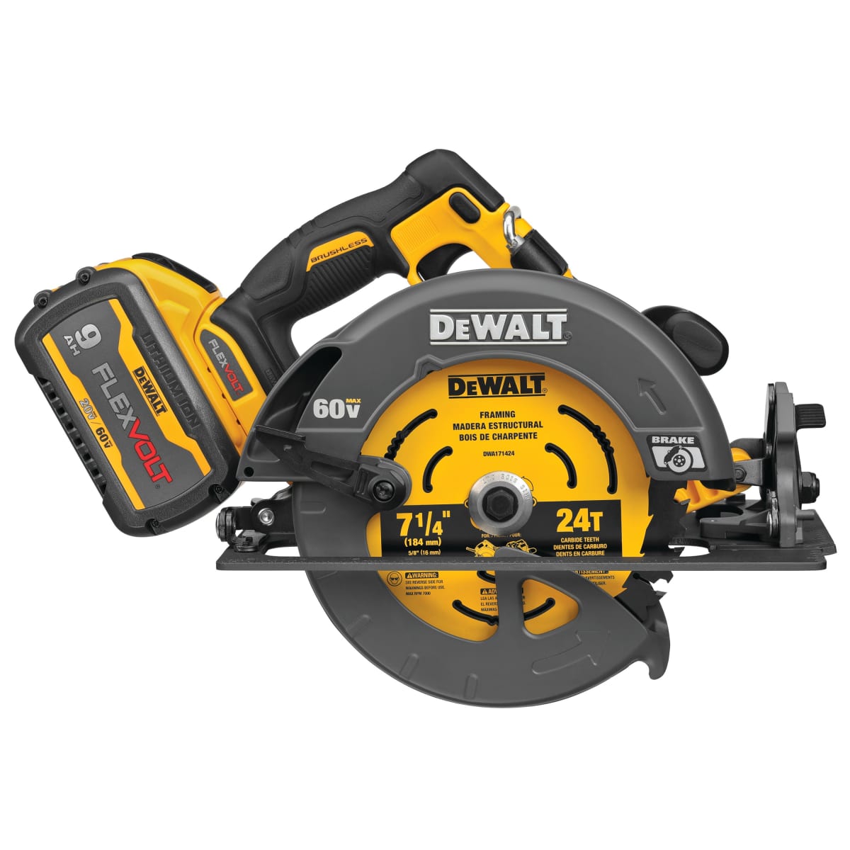 SIERRA CIRCULAR DEWALT FLEXVOLT  Y BAT 9.0 AH DCS578X12