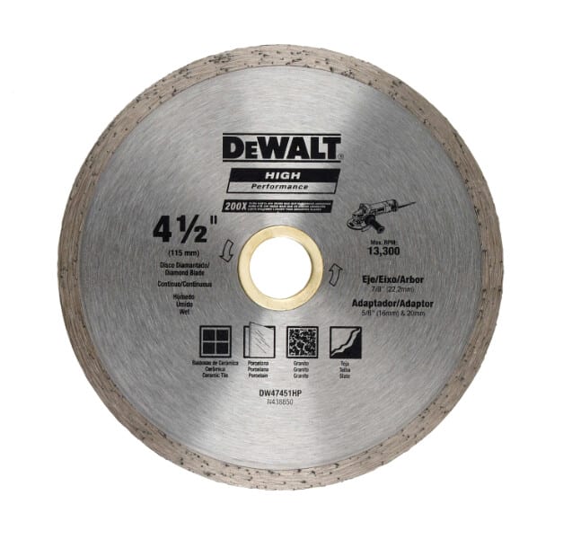 DISCO DIAMANTADO CONTINUO 115X0.08X22 HP DEWALT DW47451HP2
