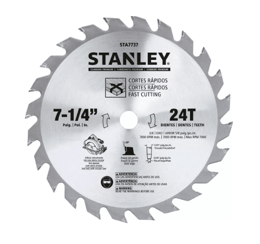 DISCO SIERRA CIRCULAR 7-1/4