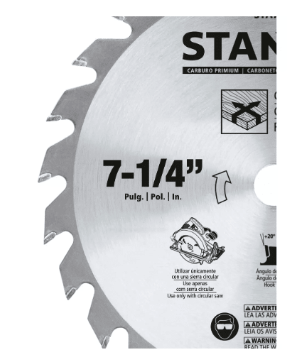 DISCO SIERRA CIRCULAR 7-1/4