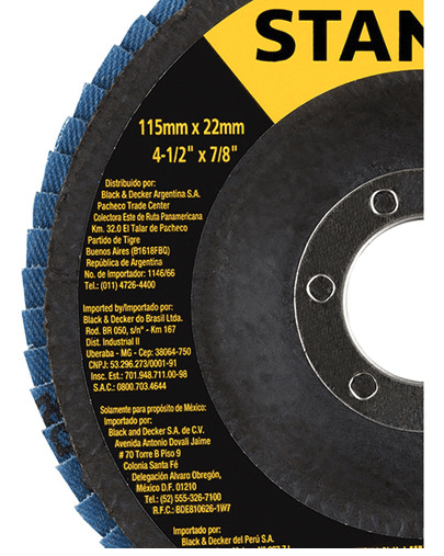 DISCO TRASLAPADO 115MM Z60 STANLEY STA4060FZ2